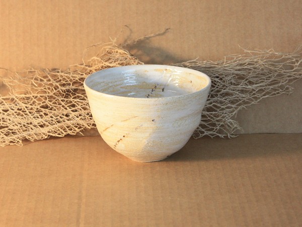 Uneven white bowl